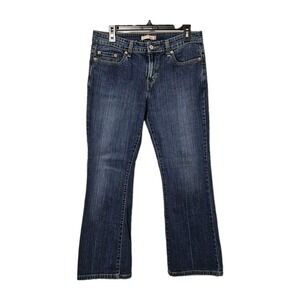 Levi's 515 Classic Bootcut Mid Rise Jeans Women's 10M (32x28) Blue Western Boho